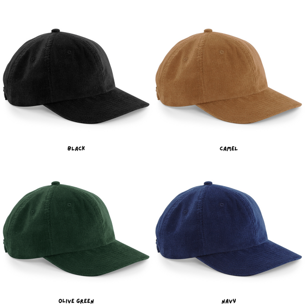 Embroidered Lemon Cord Cap