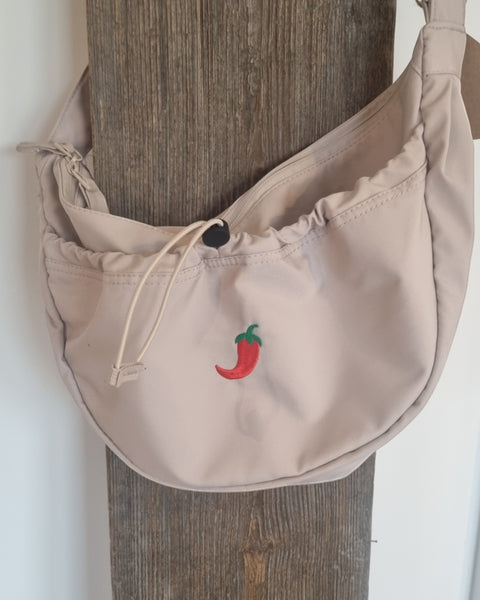 Embroidered Chilli Cross Body Bag