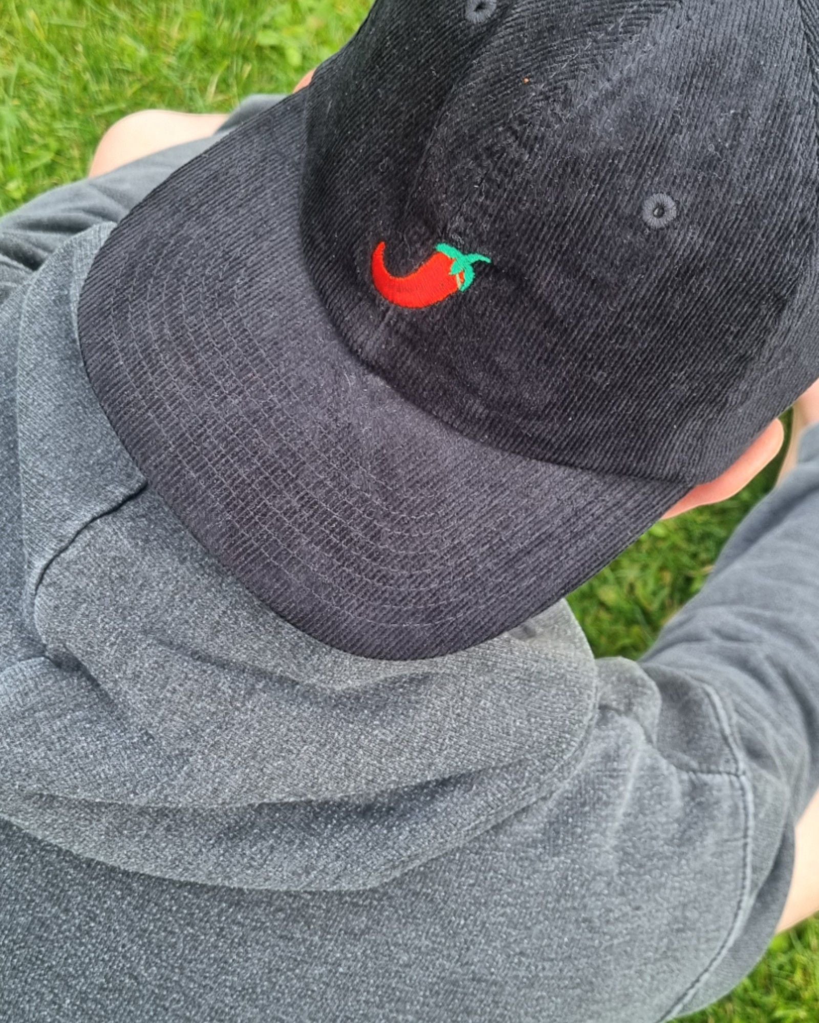 Embroidered Chilli Cord Cap