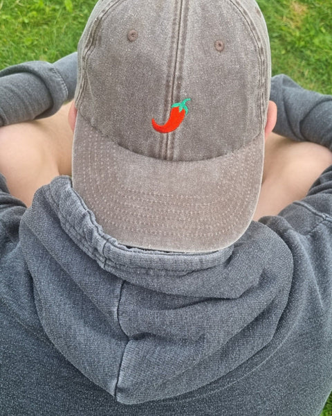 Embroidered Chilli Vintage Cap