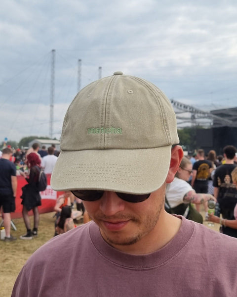 Embroidered Matcha Vintage Cap