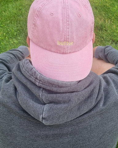 Embroidered Butter Vintage Cap