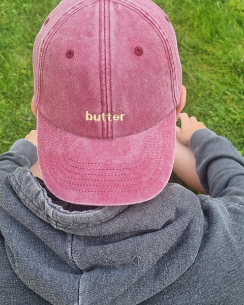 Embroidered Butter Vintage Cap