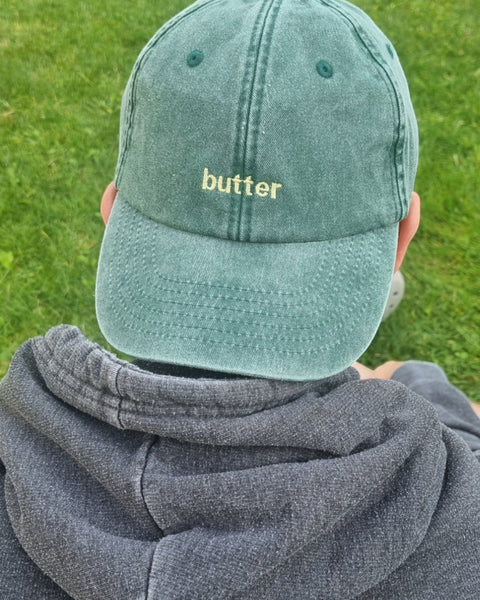 Embroidered Butter Vintage Cap