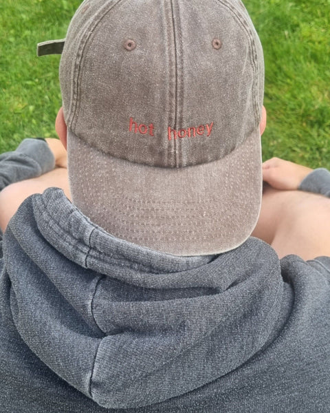Embroidered Hot Honey Vintage Cap