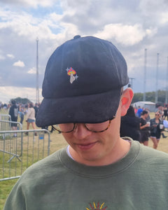 Embroidered Mushroom Cord Cap