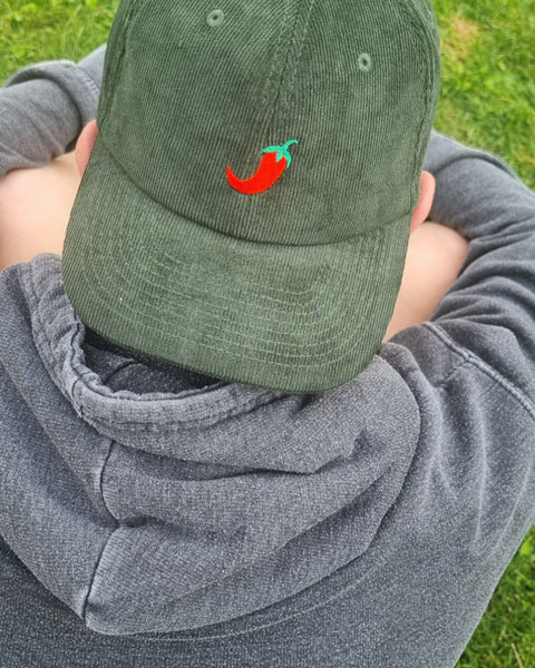 Embroidered Chilli Cord Cap