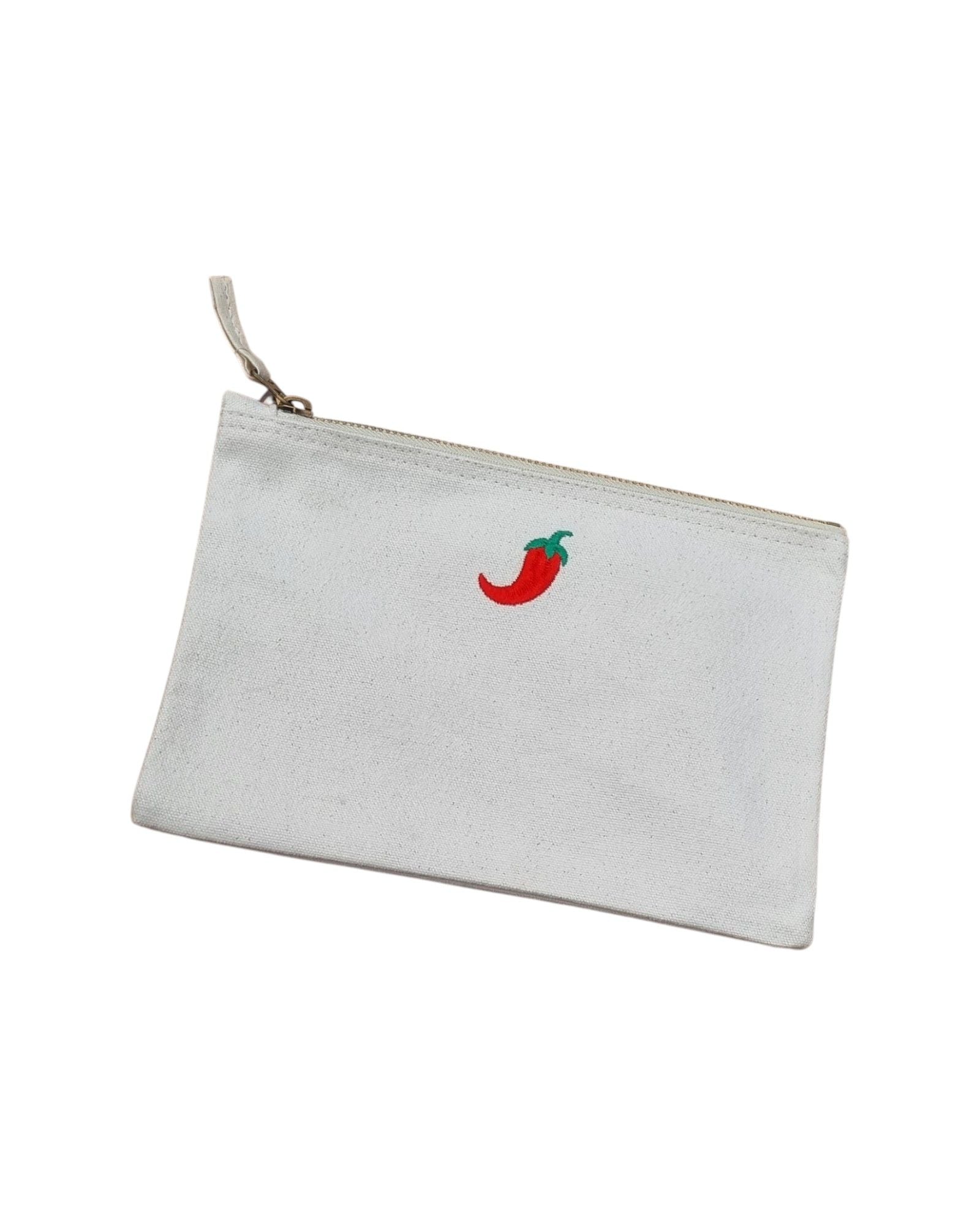 Embroidered Chilli Zip Bag Large