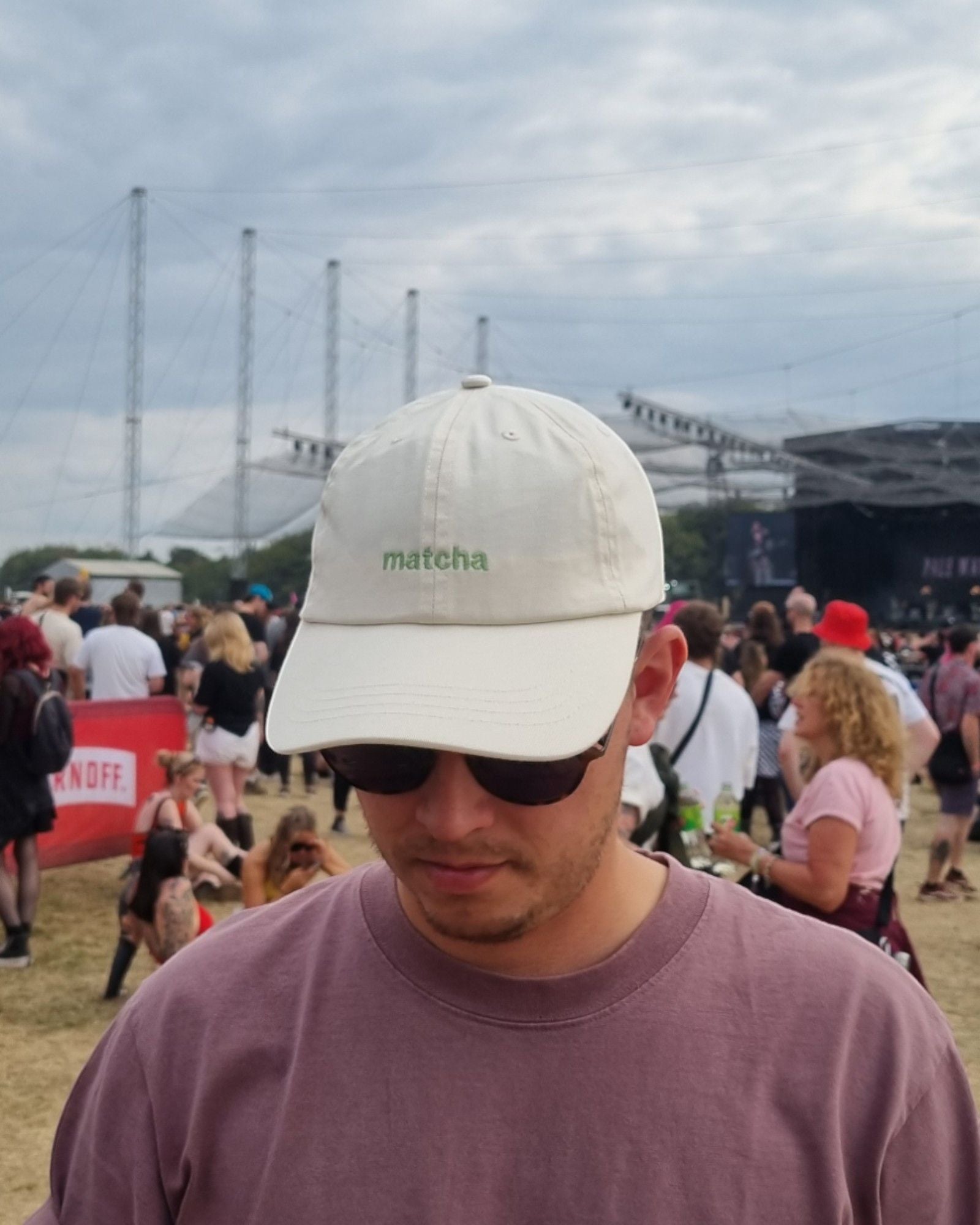 Embroidered Matcha Cap