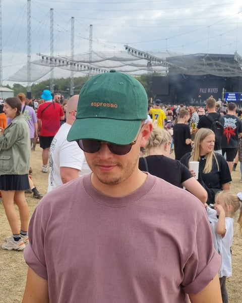 Embroidered Espresso Cord Cap