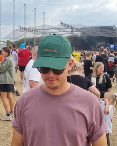 Embroidered Espresso Cord Cap