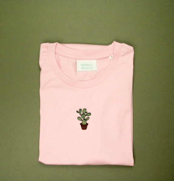 Embroidered Cactus Tee