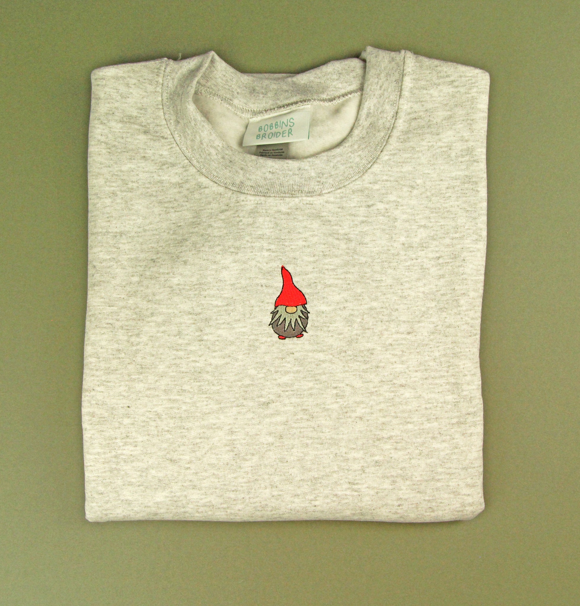 Embroidered Christmas Gnome Sweater