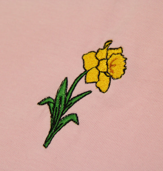 Embroidered Daffodil Sweater