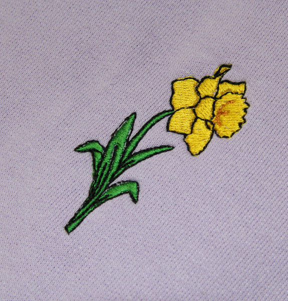 Embroidered Daffodil Sweater