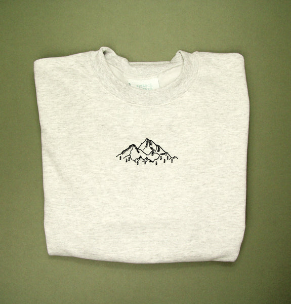 Embroidered Mountains Sweater