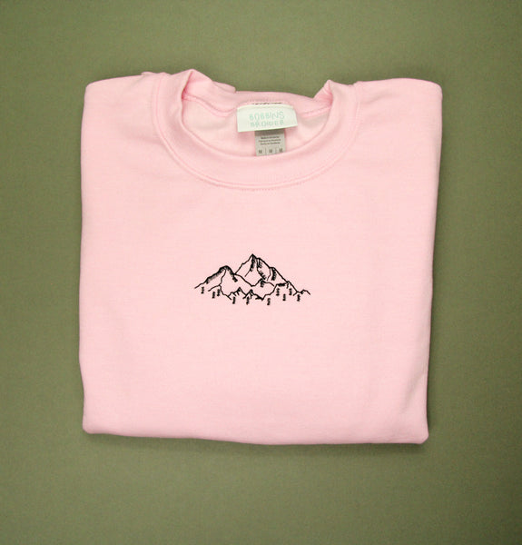 Embroidered Mountains Sweater