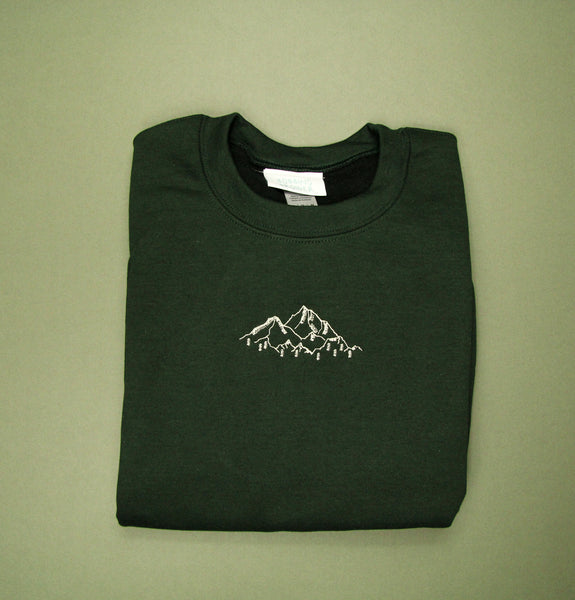 Embroidered Mountains Sweater