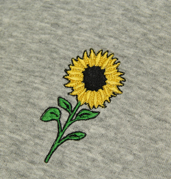 Embroidered Sunflower Hoodie