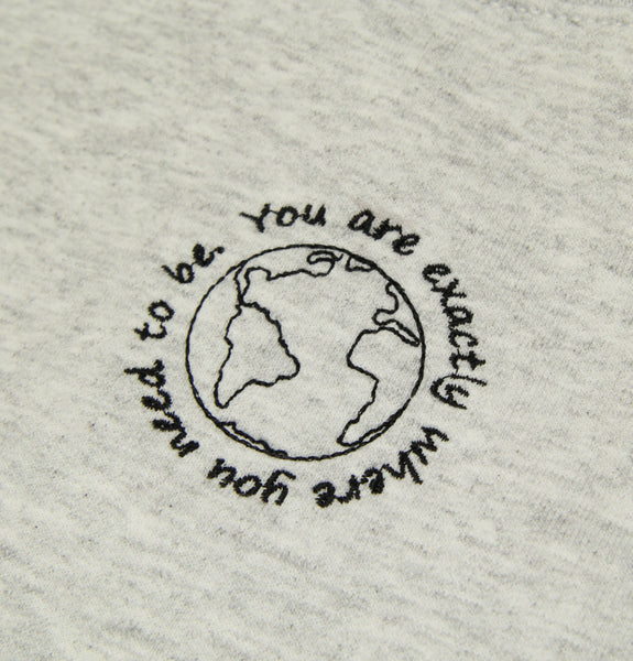 Embroidered You Are Exactly Where You Need To Be Sweater